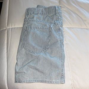 Forever 21 striped jean skirt.